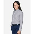 thumbnail image 2 of Devon & Jones D645W Women's Crown Collection Banker Stripe Woven Dress Shirt-Navy-M, 2 of 5