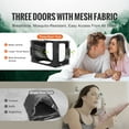 thumbnail image 2 of KFFKFF Sleep Canopy, Soft Pongee Material, Triple-Entry Privacy Pod with Durable 0.37 in Fiber Framework, Offers Substantial Light Reduction for Restful Sleep, 2 of 9