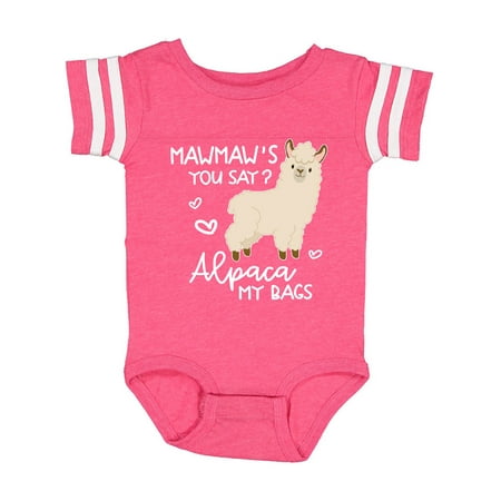 

Inktastic Mawmaw s You Say Alpaca My Bags Gift Baby Boy or Baby Girl Bodysuit