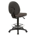thumbnail image 4 of Sculptured Seat and Back Drafting Chair in Dillon Brown Fabric Graphite, 4 of 5