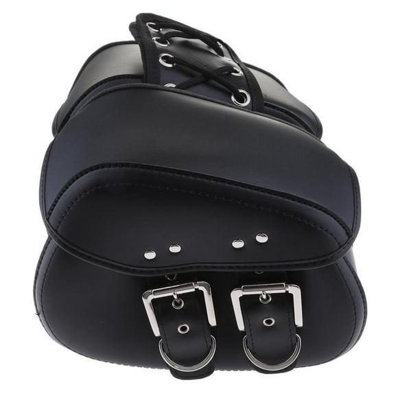 Alforjas Moto Cuero Negro s Alforjas