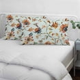 thumbnail image 3 of Green Spring Floral Pillow Covers, Linen Long Throw Pillow Case, Summer Botanical Vintage Birds Holiday Pillow Protector Decorative Cushion Cover for Living Room/Bedroom 20" x 30", 3 of 8
