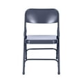 thumbnail image 3 of Hampden Furnishings Bernadine Collection Steel Double Hinge Folding Chair, Blue, Pack of 4, 3 of 7