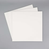 Pack of 10 12x12 Square 1/8" White Foam Core Backings