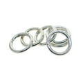 thumbnail image 4 of Tachiuwa 6Pcs Spring Gate O Rings Round Carabiner Clamp Clasp DIY Accessory Alloy Snap Clip Push Gate Snap Hook for Jewelry Making Bag Silver, 4 of 10