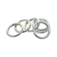 thumbnail image 3 of 6 anillos de resorte con cierre a presión de 1,26" para bolso. Mosquetón para accesorios de bricolaje. Plata, 3 of 9