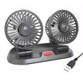 thumbnail image 2 of ziyahi Car Dual Head Dashboard Fan Dashboard Fan Adjustable Foldable Rotary Replacement Mini Summer Cable Power Self-adhesive Cooling Fans Cooler USB, 2 of 9