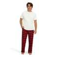 thumbnail image 6 of Hanes Men's 2pk Ultrasoft Flannel Sleep Pants, Sizes S-XL, 6 of 9