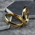 thumbnail image 2 of Tungsten Rings for Men Wedding Bands for Him 8mm Gold Polished Classic, 2 of 8