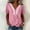 Pink, variant on Msgweeeg Short Sleeve Tops Summer Tall Womens Clothing V Neck Lace Regular Fit Stylish Vacation Womens Casual Shirts