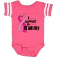 thumbnail image 3 of Inktastic Breast Cancer Awareness I Support My Grammy with Pink Ribbon Boys or Girls Baby Bodysuit, 3 of 5