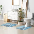 thumbnail image 4 of 2 Piece Soft Bathroom Rug Set White Christmas Tree Bath Mat and U-Shaped Toilet Contour Rug (16"x24"+20"x24"), 4 of 4
