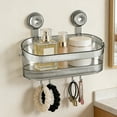 thumbnail image 3 of Non Drilling Bathroom Suction Cup Storage 2026 Upgraded Suction Cup Storage Rack Portable Wall Mounted Bathroom Shower Storage Rack Durable And Detachable Household Storage Bathroom Rugs Towel Warmer, 3 of 8