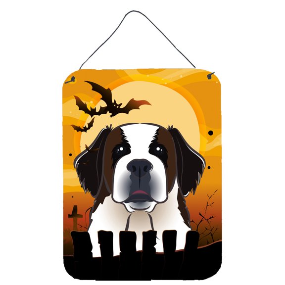 Halloween Saint Bernard Wall or Door Hanging Prints