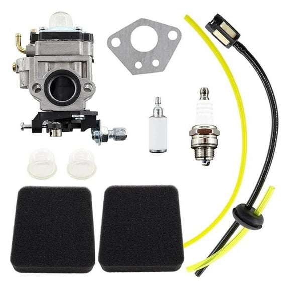 Carburetor for Southland 43cc Tiller SCV43.1 - Replacement Carburetor 300486 with Primer Bulb, Spark Plug, Fuel Filter & Air Filter Kit