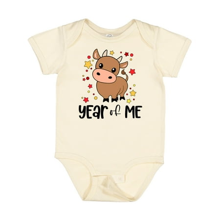 

Inktastic 2021 Year of Me Cute Ox Gift Baby Boy or Baby Girl Bodysuit
