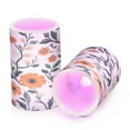 thumbnail image 7 of Yayeee Flameless Candles with Remote Flickering Battery Operated Multi Color Changing, Leaves Pattern, 7 of 7