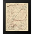 thumbnail image 2 of USGS 20x24 Black Modern Framed Museum Art Print Titled - Big Trees California Quad - USGS 1901, 2 of 5