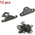 thumbnail image 4 of GFDYREE Furniture Hasp Latch Antique Style Lock Decorative Cabinet Jewelry Box Mini Clasp with Screws 12 Sets, 4 of 5