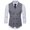 36# Light Gray, variant on Mens Plaid Vest Double Breasted Lapel Slim Fit Formal Dress Vest Business Waistcoat Coffee L