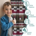 thumbnail image 3 of Blackout Kids Curtains,Boho Red Knitted Ethnic Pattern Childrens Insulated Curtains Set Of 2,Bedroom Essentials,Toddler Room Decor 52x84in(132x213cm), 3 of 5