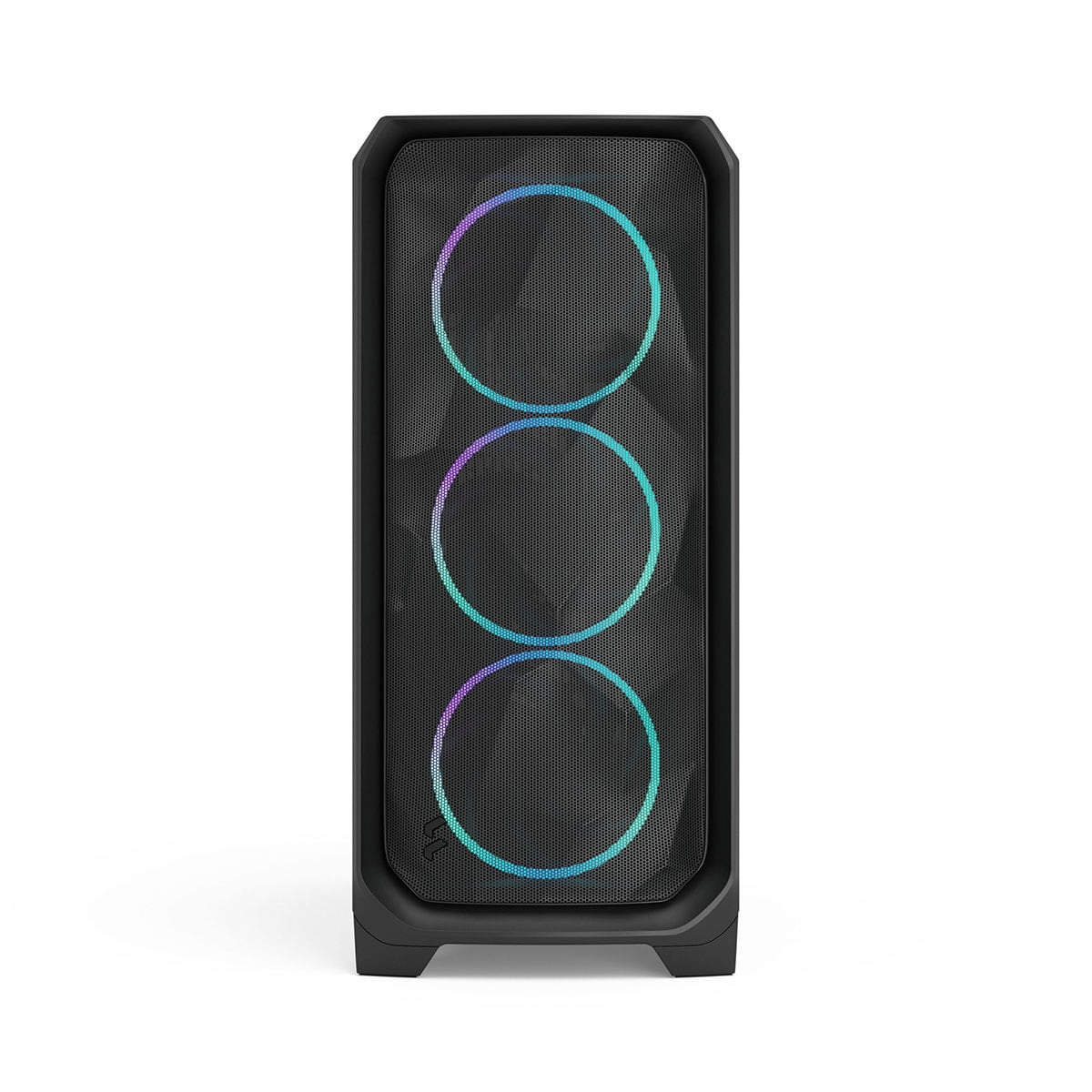 Fractal Design Meshify 3 RGB ATX mATX Mid Tower PC Case - Black Chassis with Light Tinted TG Side Panel