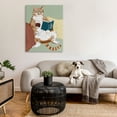 thumbnail image 3 of Stupell Industries Cat Reading with Wine Animals & Insects Painting Gallery Wrapped Canvas Art Print Wall Art, 36 x 48, 3 of 8