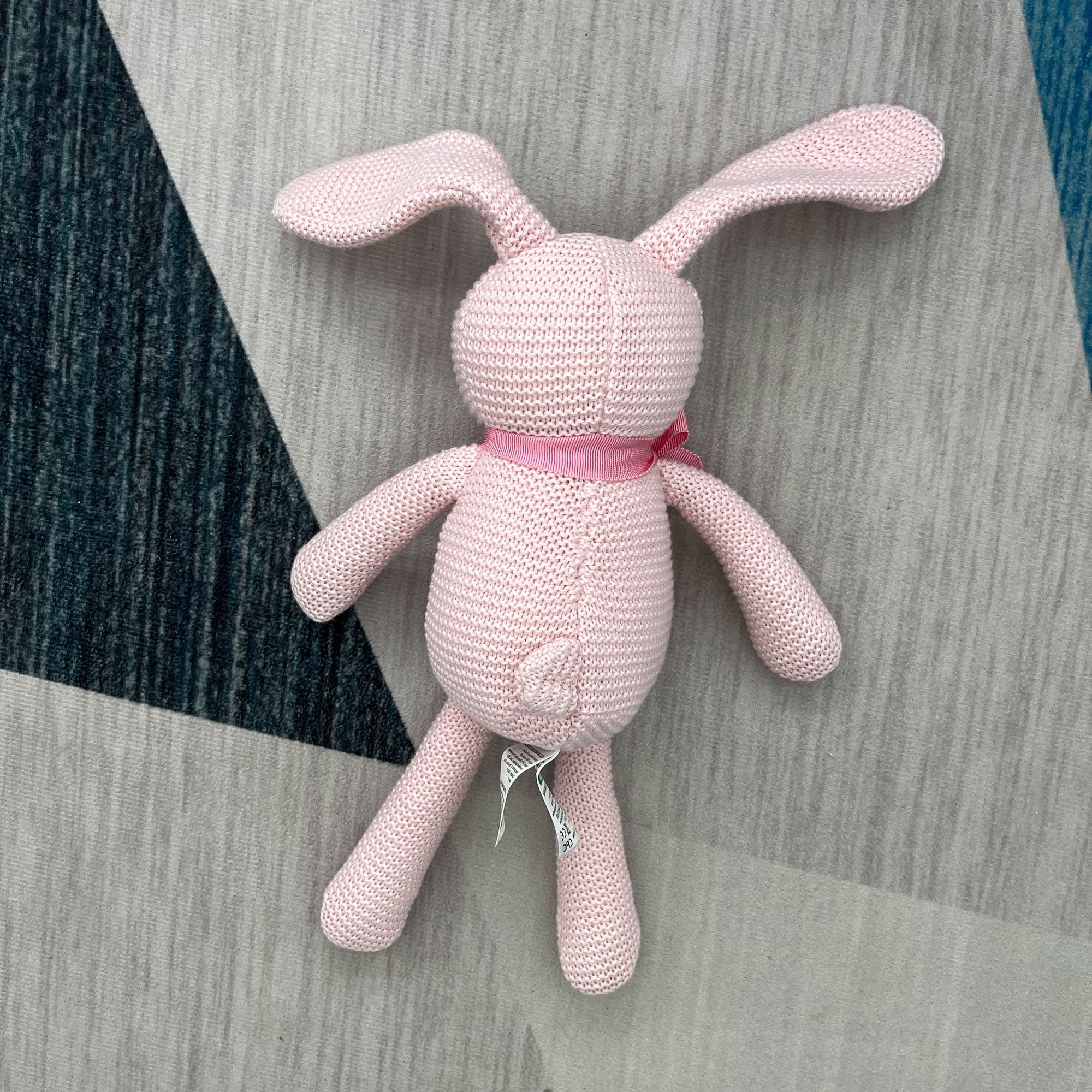 Organic Eco-Friendly Easter Baby Bunny Plush Toy, OEKO-TEX Certified 7" Stuffed Animal, Newborn Gift for 0-36 Months | Safe Baby Shower & Easter Gift