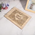 thumbnail image 4 of Wedding Guest Album Innovative Wooden Wedding Guest Book Album Craft for Wedding Engagement DecorationType 2, 4 of 8