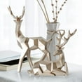 thumbnail image 1 of 1 par de estatuas geométricas de ciervos, esculturas de alces de animales, artesanías de resina hechas para escritorio, sala de , mueble B_dorado Macarena Estatua de ciervo, 1 of 8