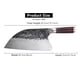 thumbnail image 2 of Cuchillo de Carnicero Hecho a Mano, Cuchillos de Cocina Falsos, Cuchillo Chino para Cuchillas, Herramienta de Cocina de Acero con Alto Contenido de Carbono y Mango de Madera, 2 of 8