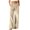 *Khaki, variant on ClodeEU Women's Corduroy Button Elastic Waist Wide Leg Pants with Pockets,Solid Color Casual Loose Trousers ,Women's Plus L