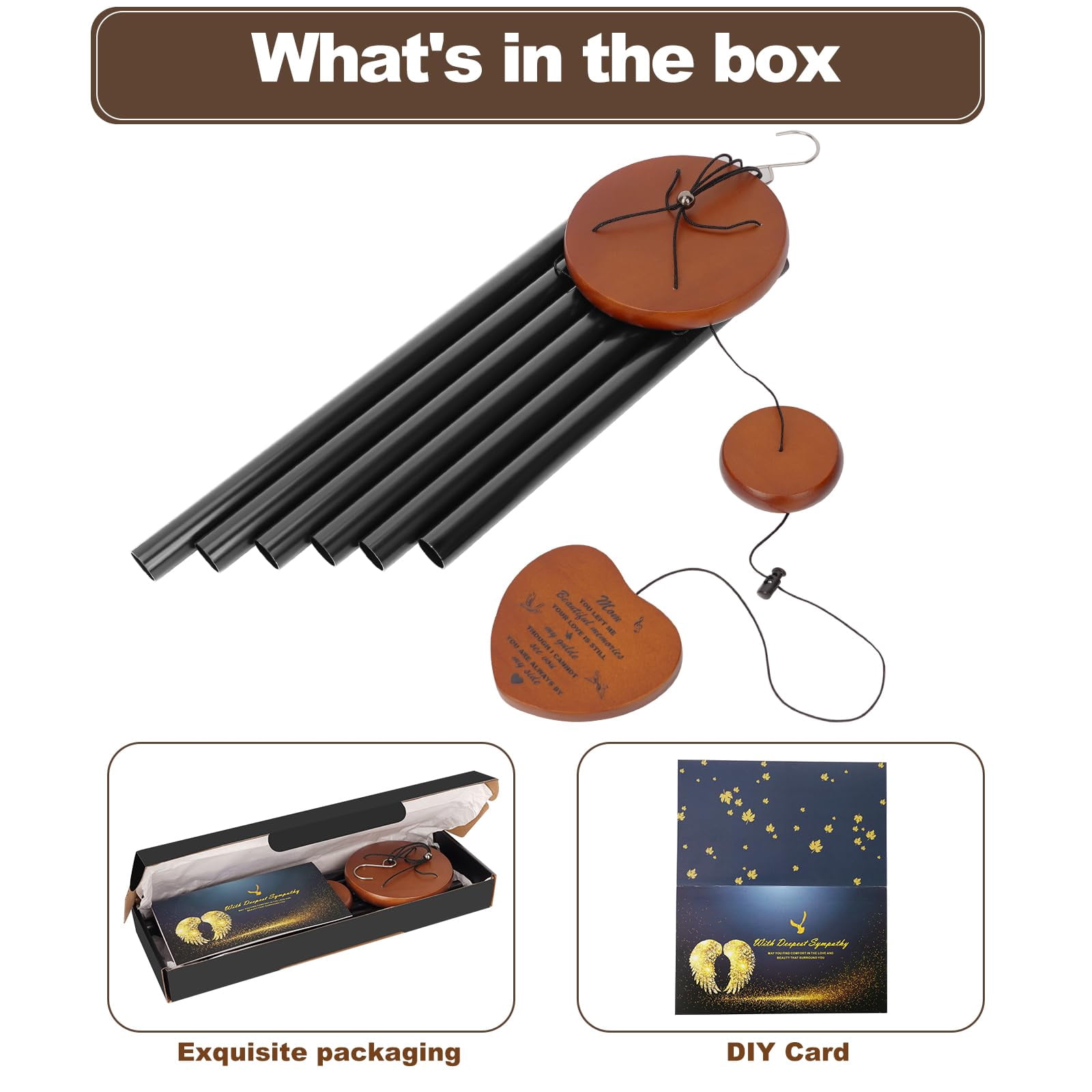 Memorial Gifts For Loss Of Mother Windchimes In Memory A Loved One Sympathy Mom Wind Chimes Remembrance Bereavement Condolence