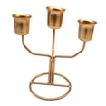 thumbnail image 4 of Candelabro de 3 brazos, candelabro de hierro, candelabro decorativo para vacaciones, dormitorio, sala de estar, decoración de boda Estilo B BLESIY candelero, 4 of 8