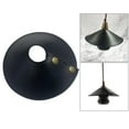 thumbnail image 6 of Modern Camping Leather Lampshade Replacement Fanshaped Light Cover Removable Black, 6 of 8