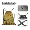 thumbnail image 6 of Kdxio Coffee Vintage Print Drawstring Backpack Bag,Waterproof Draw String Back Sack, Gym Drawstring Bags Swim Bag For Unisex, 6 of 9