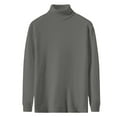 thumbnail image 1 of LUOGENLI Cardigans pour Femmes Grande Taille Chandail Tricoté Extensible Ajusté pour Femmes Couche de Base Chaude et Douillette Grey2 Taille TTG, 1 of 8
