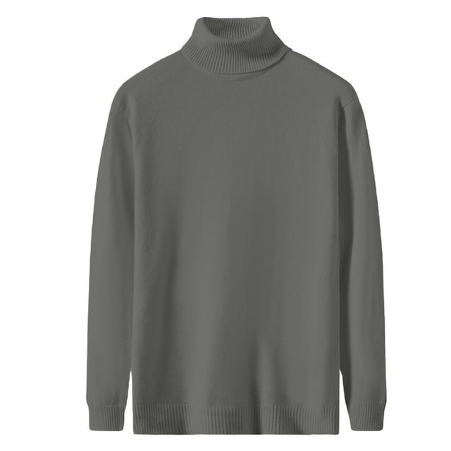 LUOGENLI Chandails d'Automne pour Femmes Grande Taille Chandail Tricoté Extensible Ajusté pour Femmes Couche de Base Chaude et Confortable Gris2 Taille m
