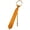Orange, variant on Men's Pre-Tied Adjustable Zipper Tie, Orange, 3.15 in Wide