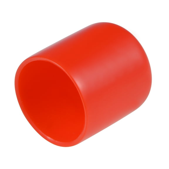 15pcs 1 1/8"(28mm) Round Red Vinyl End Cap Screw Thread Protectors Rubber Cover Caps