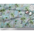thumbnail image 2 of Soimoi Cotton Duck Fabric Check,Text & Coconut Tree Print Fabric by Yard 56 Inch Wide, 2 of 2