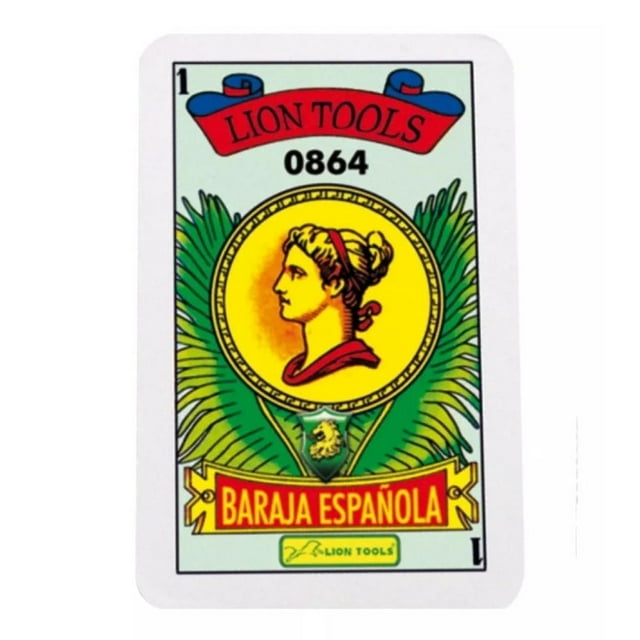 Set de Baraja Lion Toosl Española Caja de Plastico