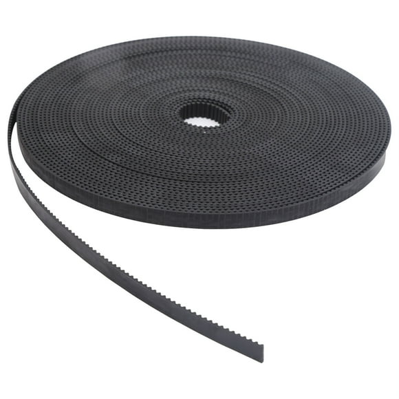 2GT 6mm PU Timing Belt, Steel Core Industrial Synchronous Belts Black, Pulley Belt for Linear Drive