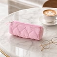 thumbnail image 7 of Dvumao Pencil Case Cute Quilted Soft Puffy Pen Bag Portable Zipper Stationery Pouch Makeup Cosmetic Office Nylon 7.48 x 2.95 x 2.95 Inch, 7 of 7