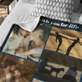 thumbnail image 3 of Personalised Photo Blanket,Custom Blanket With Picture Text,Unique One Birthday/Holiday/Christmas, Personalised Gifts For Family,Girlfriend,Boyfriend,Friends,Pet (1 photo), 3 of 6
