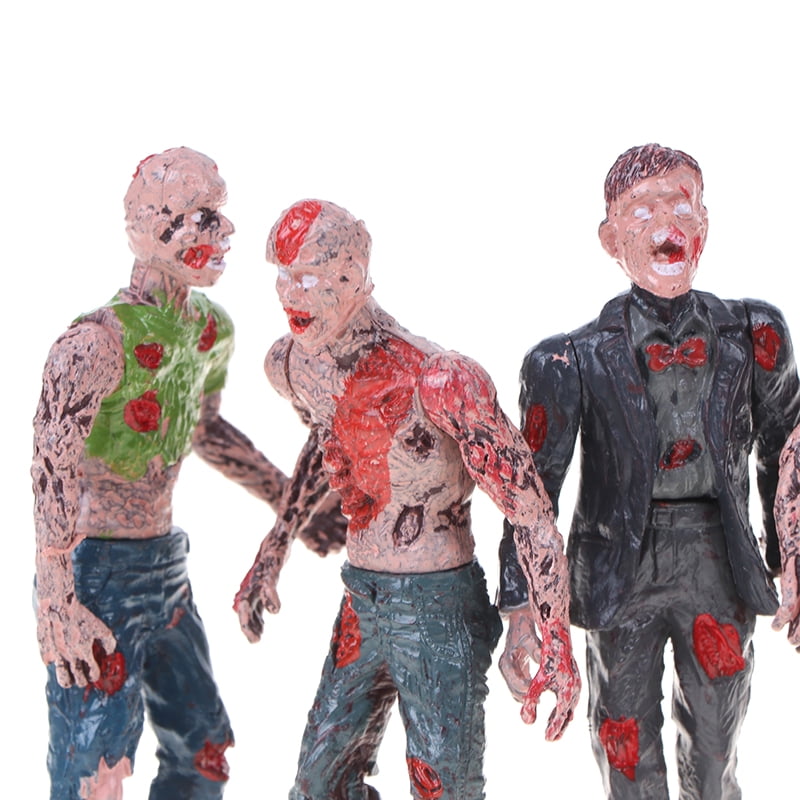 Set 6Pcs Walking DEAD Corpses Movie Characters Action Zombie Figures Kid Toy 