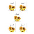 thumbnail image 2 of Kearding Impresiones de letras de flores de girasoles de acuarela, núcleo impermeable, coleccionables modernos, sala de estar, pasillo, flor Type2 NO2, 2 of 6