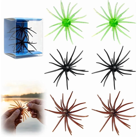 Sea Urchin Soft Lure, Super Durable Tentacle Creature Lure for Bass Pike Trout Fishing Easy Catch Saltwater Freshwater Soft Lures