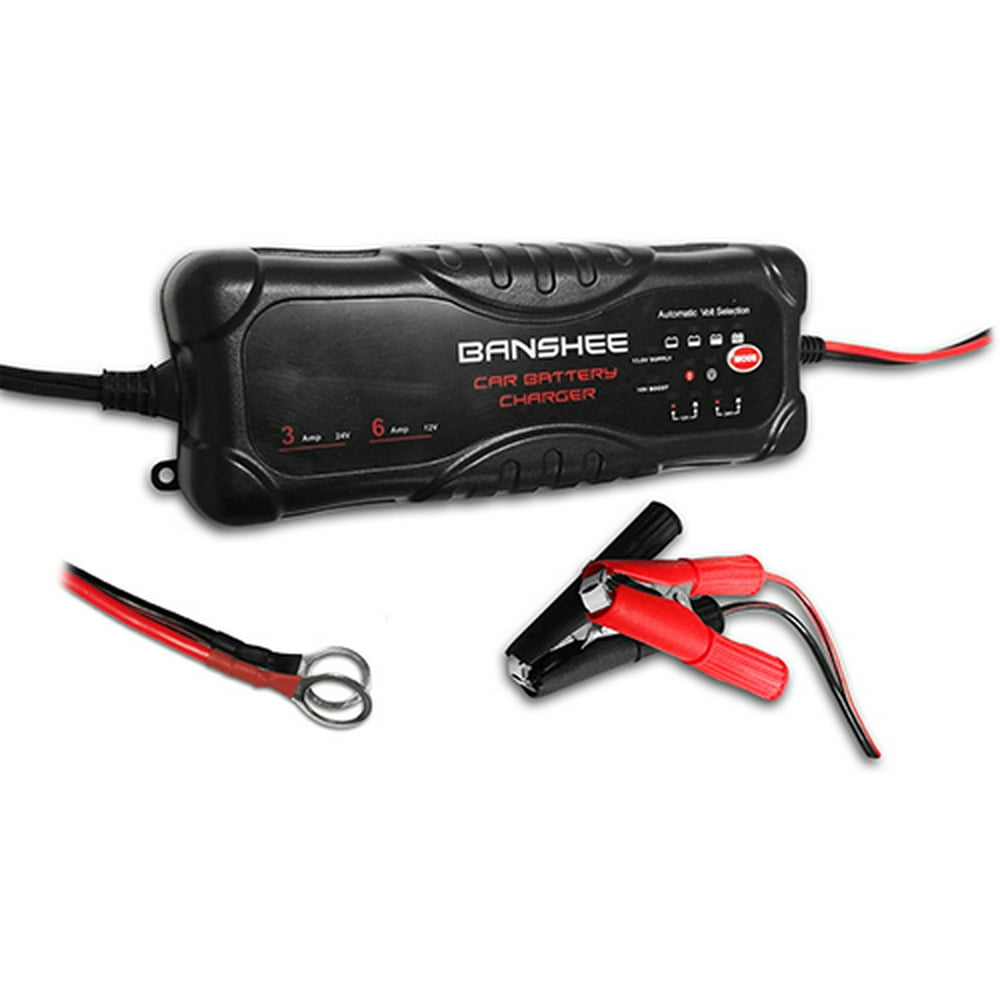 12V Smart Battery Charger Auto Car Truck 6 Amp multiple stage charging cycles