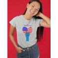 thumbnail image 2 of Happy 4Th Of July. Shaped T-Shirt Women -Image by Shutterstock, Female Large, 2 of 4